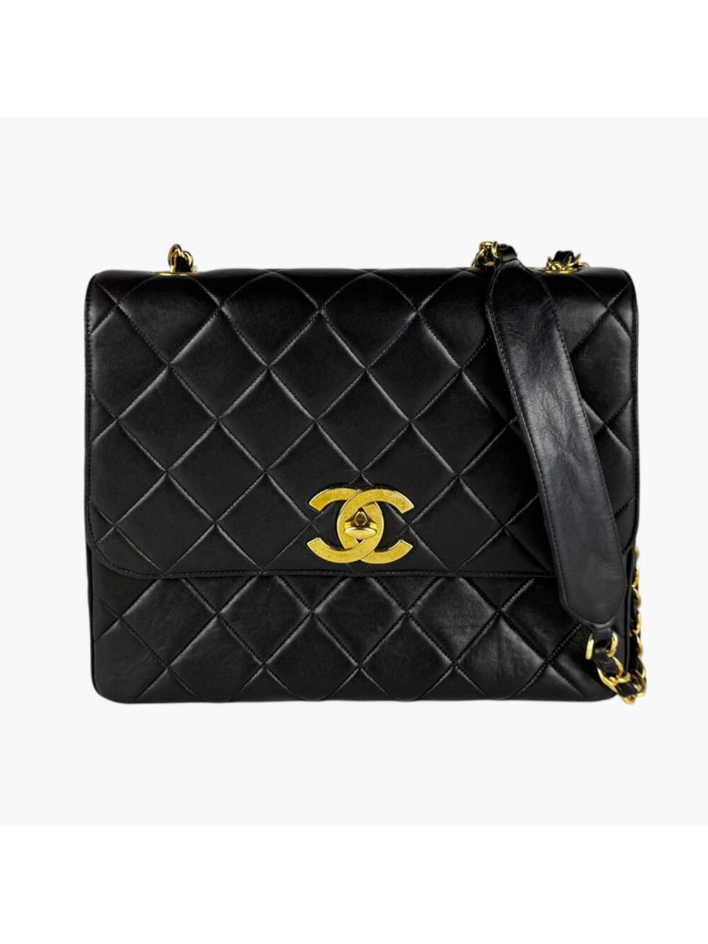 Chanel Vintage Square Cc Flap Bag #371213C33B